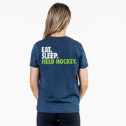 Field Hockey Short Sleeve T-Shirt - Eat. Sleep. Field Hockey. (Back Design)