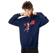 Basketball Hooded Sweatshirt - Slam Dunk Santa