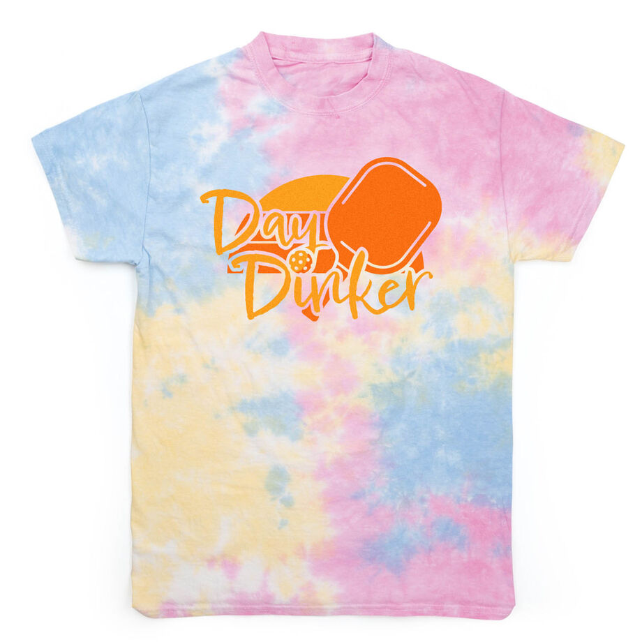 Pickleball Short Sleeve T-Shirt - Day Dinker Tie-Dye