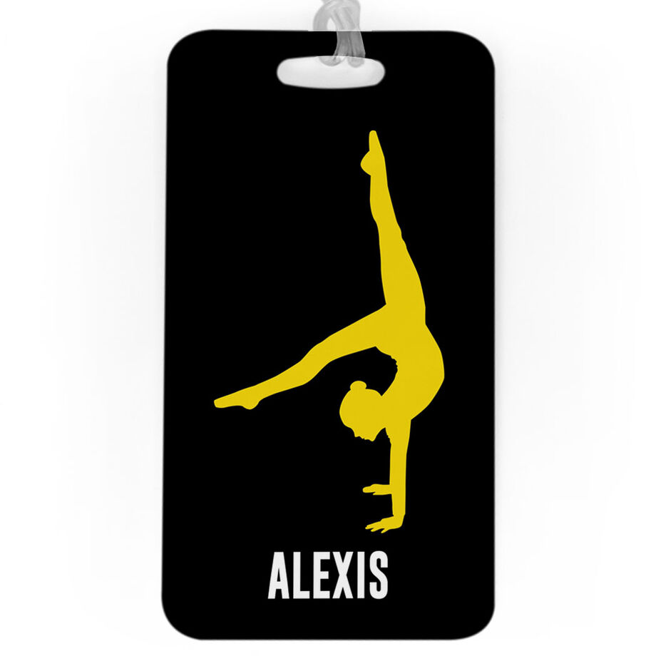 Gymnastics Bag/Luggage Tag - Personalized Gymnast Girl
