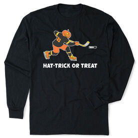Hockey Tshirt Long Sleeve - Hat-Trick or Treat