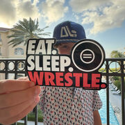 Wrestling Sticker - Eat Sleep Wrestle