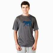 Hockey Short Sleeve Performance Tee - Rocky The Hockey Dog