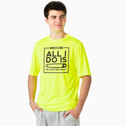 Wrestling Short Sleeve Performance Tee - All I Do Is Pin