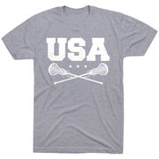 Girls Lacrosse T-Shirt Short Sleeve - USA Girls Lacrosse