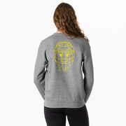Hockey Crewneck Sweatshirt - Have An Ice Day Smile Face (Back Design)