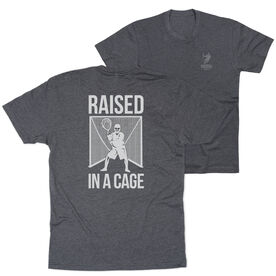 Lacrosse Short Sleeve T-Shirt - Raised In a Cage (Back Design)