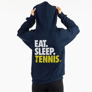 Tennis Hooded Sweatshirt - Eat. Sleep. Tennis. (Back Design)