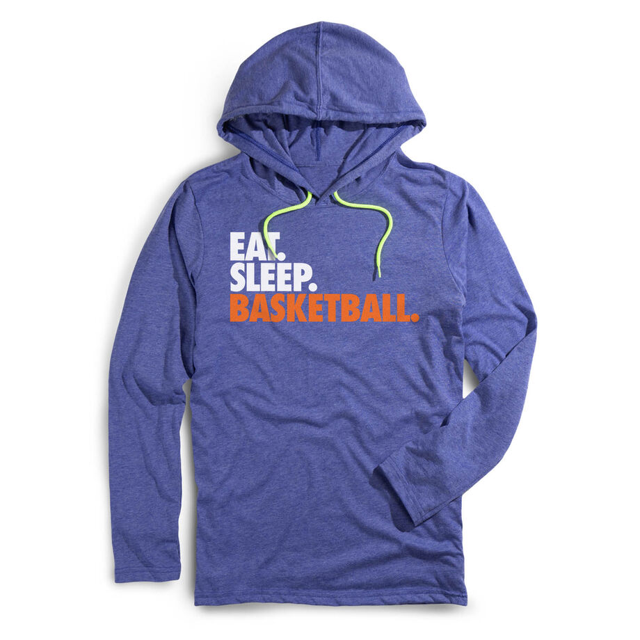 Men's Basketball Lightweight Hoodie - Eat Sleep Basketball