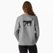 Hockey Crewneck Sweatshirt - Howe the Hockey Dog (Back Design)