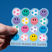 Soccer Sticker - Soccer Makes Me Happy