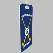 Field Hockey Bag/Luggage Tag - Personalized Team Crossed Sticks