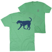 Hockey Short Sleeve T-Shirt - Rocky The Hockey Dog (Back Design)