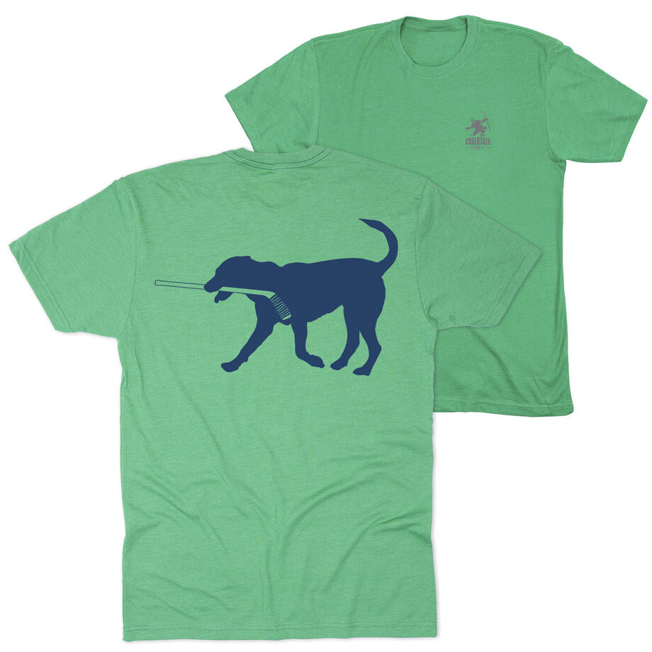Hockey Short Sleeve T-Shirt - Rocky The Hockey Dog (Back Design)