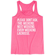 Lacrosse Flowy Racerback Tank Top - All Weekend Lacrosse