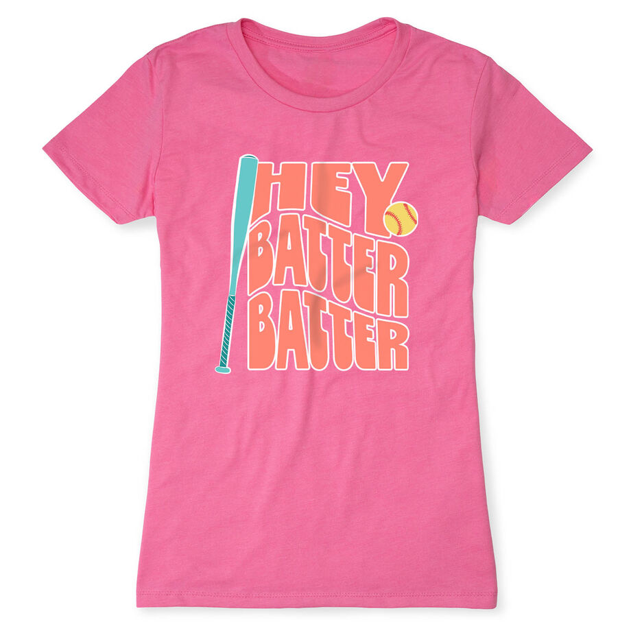 Softball Women's Everyday Tee - Hey Batter Batter