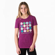 Soccer Women's Everyday Tee - Soccer Makes Me Happy