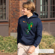 Guys Lacrosse Hooded Sweatshirt - Lacrosse Leprechaun