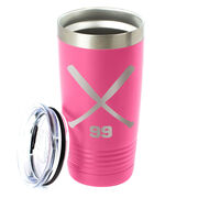 Softball 20 oz. Double Insulated Tumbler - Personalized Crossed Bats