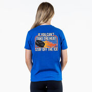 Hockey Short Sleeve T-Shirt - If You Can't Take the Heat (Back Design)