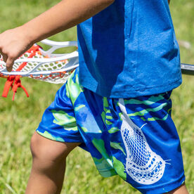 Spiral Tie-Dye Green Lacrosse Shorts