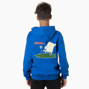 Soccer Hooded Sweatshirt - Soccer Ghoul (Back Design)