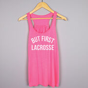 Lacrosse Flowy Racerback Tank Top - But First Lacrosse