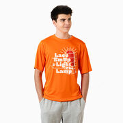 Hockey Short Sleeve Performance Tee - Lace 'Em Up And Light The Lamp