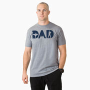 Baseball T-Shirt Short Sleeve - Baseball Dad Silhouette