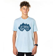 Skiing & Snowboarding Short Sleeve T-Shirt - The Mountains Are Calling