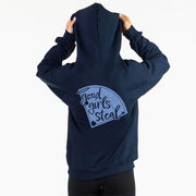 Softball Hooded Sweatshirt - Good Girls Steal (Back Design)