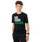 Soccer T-Shirt Short Sleeve Eat. Sleep. Soccer.