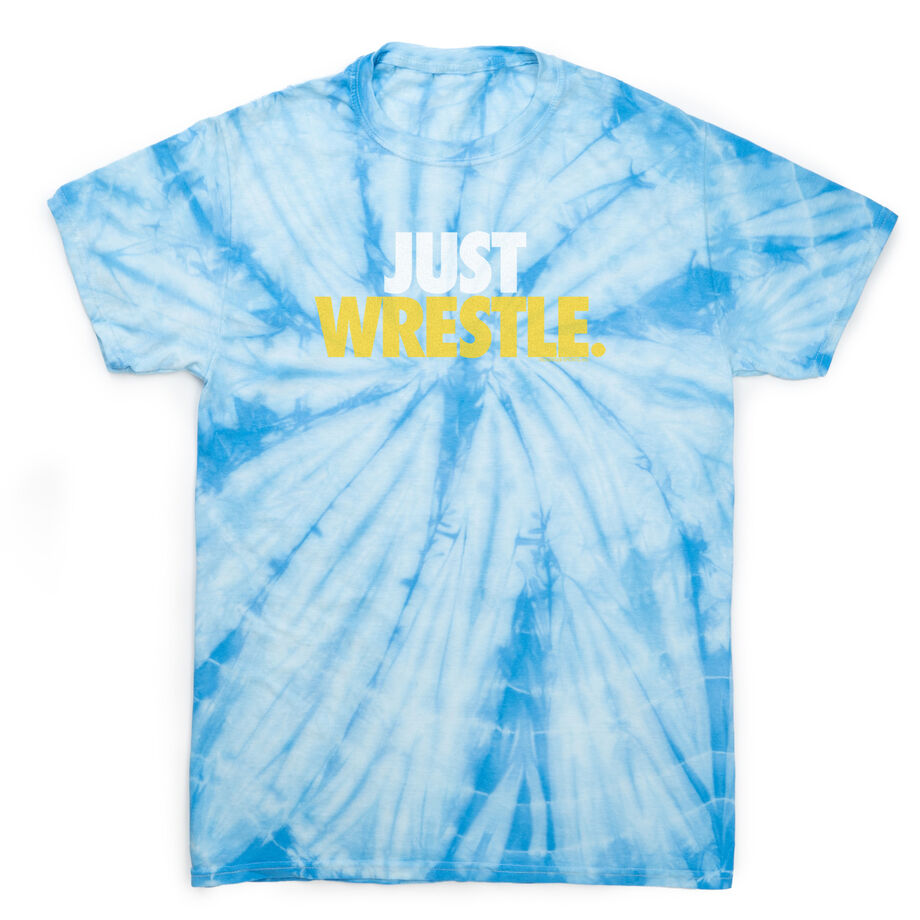 Wrestling Short Sleeve T-Shirt - Just Wrestle Tie Dye