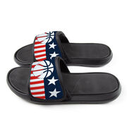 Basketball Repwell&reg; Slide Sandals - Stars and Stripes