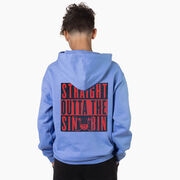 Hockey Hooded Sweatshirt - Straight Outta The Sin Bin (Back Design)