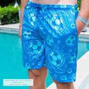 Soccer Swim Trunks - Seaside