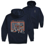 Hockey Hooded Sweatshirt - Goal Buster (Back Design)
