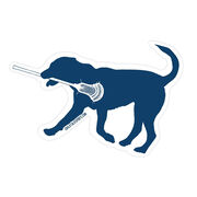 Guys Lacrosse Stickers - Max The Lax Dog