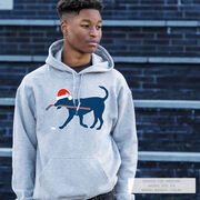 Hockey Hooded Sweatshirt - Christmas Dog