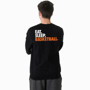 Basketball Crewneck Sweatshirt - Eat Sleep Basketball (Back Design)