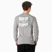 Baseball Tshirt Long Sleeve - Rip It Flip It (Back Design)