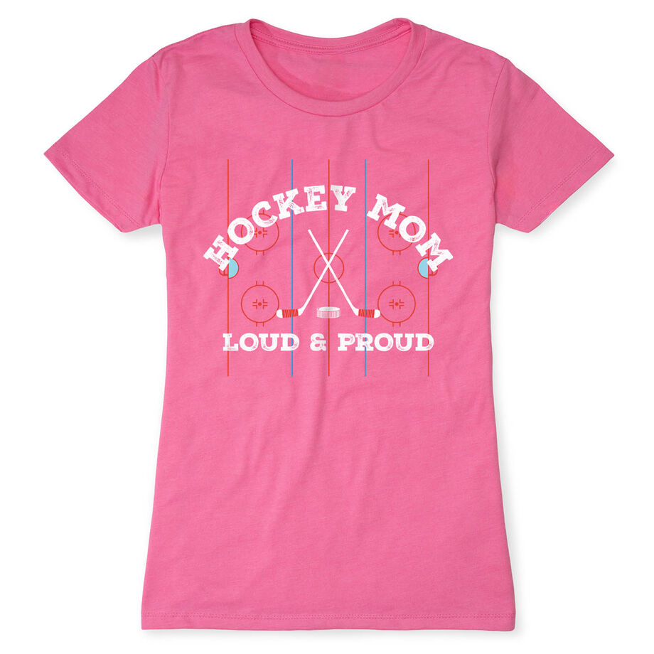 Hockey Women's Everyday Tee - Loud and Proud Hockey Mom
