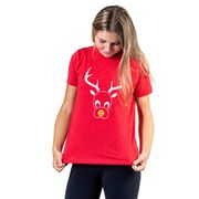 Softball Short Sleeve T-Shirt - Reindeer