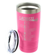 Girls Lacrosse 20 oz. Double Insulated Tumbler - Girls Lacrosse Father Words