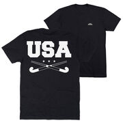 Field Hockey Short Sleeve T-Shirt - USA Field Hockey (Back Design)