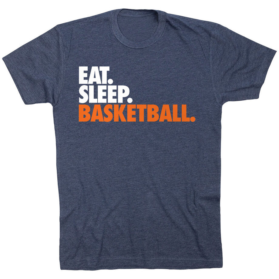 Basketball T-Shirt Short Sleeve Eat. Sleep. Basketball.