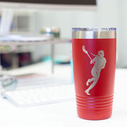 Girls Lacrosse 20 oz. Double Insulated Tumbler - Player Silhouette