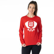 Pickleball Tshirt Long Sleeve - I'd Rather Be Playing Pickleball