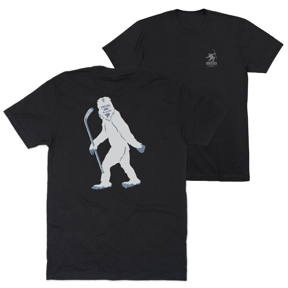 Hockey Short Sleeve T-Shirt - Yeti (Back Design)