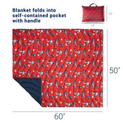 Baseball Gameday Puffle Blanket - Batter Up Baseball